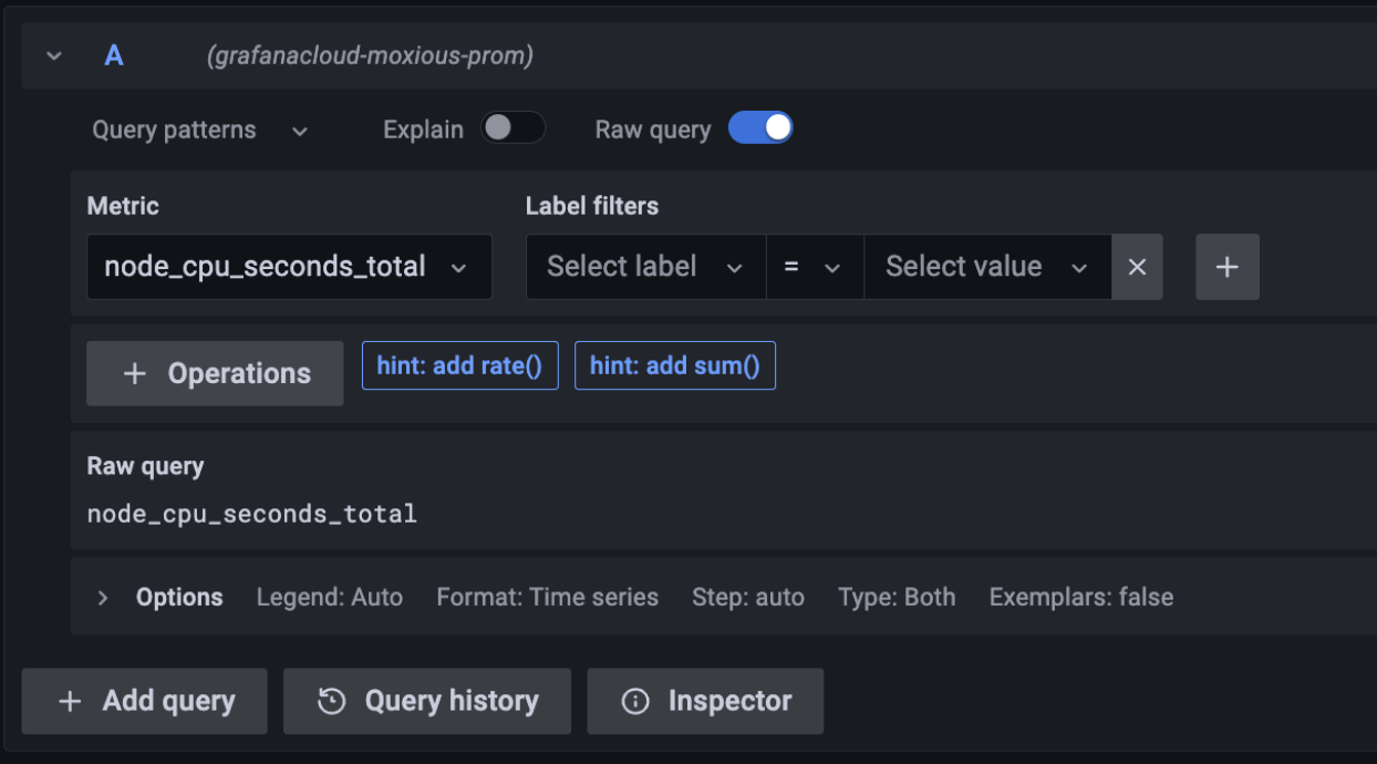 Example query