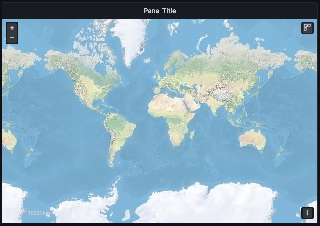 Geomap panel ArcGIS USA Topographic