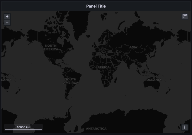 Geomap panel CARTO dark example