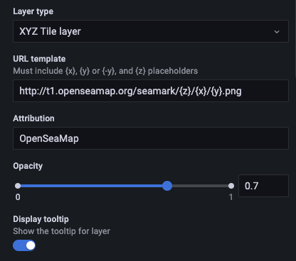 Geomap panel xyz options