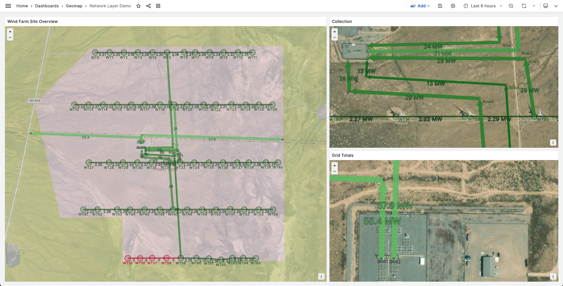 Geomap Network layer