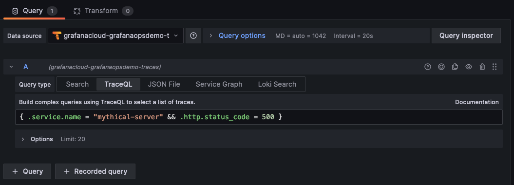 Create a dynamic query