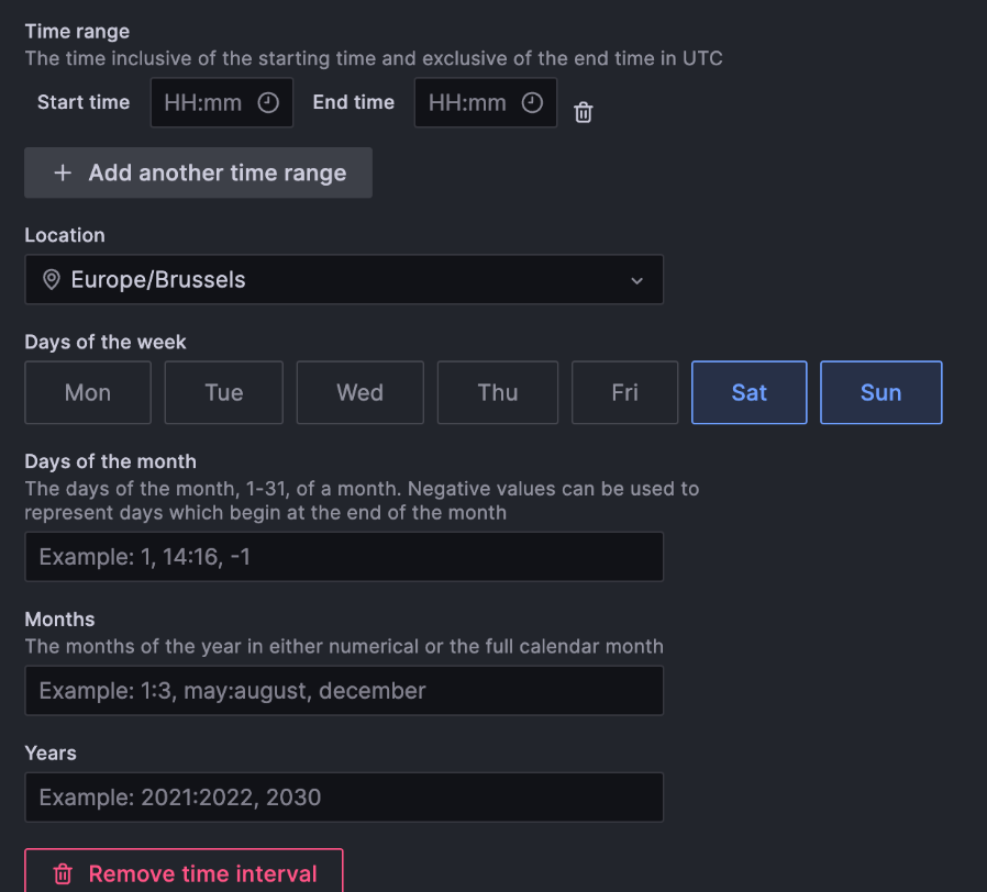 Time zone support