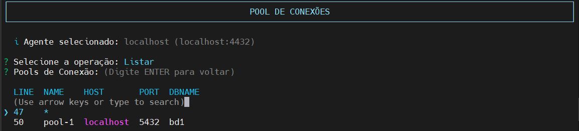 Lista pools