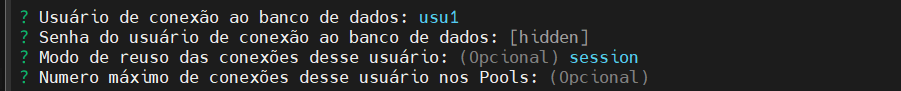 Configura conexão ao banco de dados