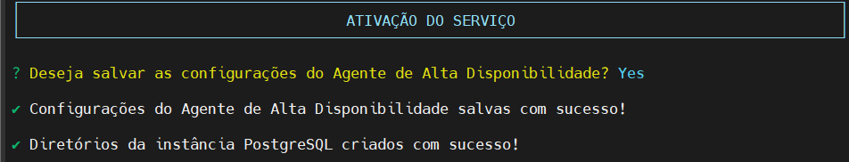 Ativa serviço