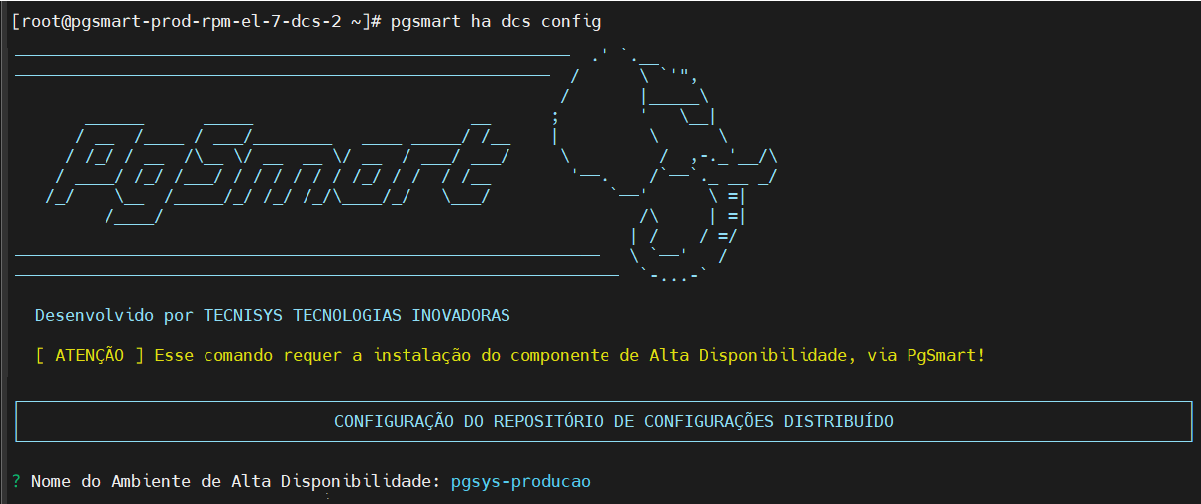 Informa nome do ambiente