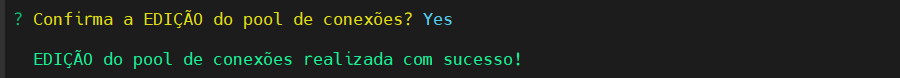 Confirma edição do pool