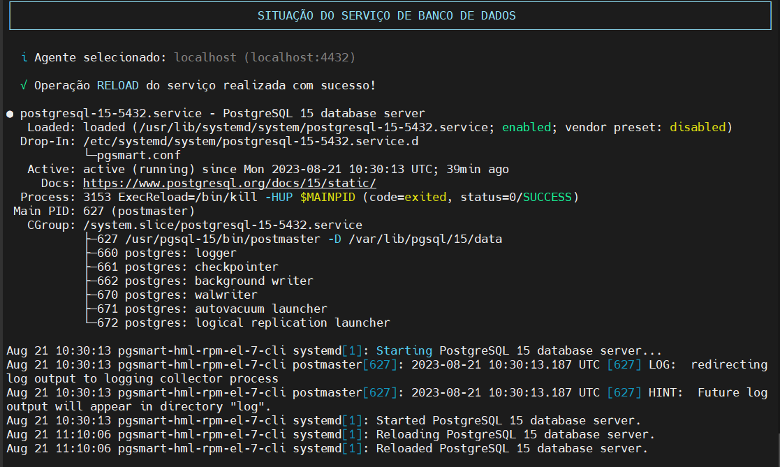 reload cluster