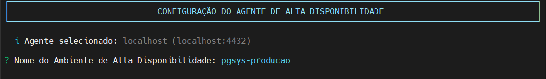 Informa nome do agente