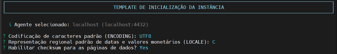 configura template de inicialização da instância