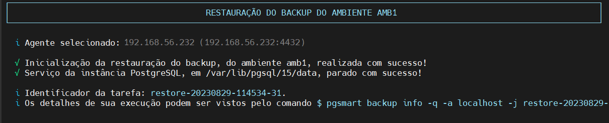 resultado da restauração