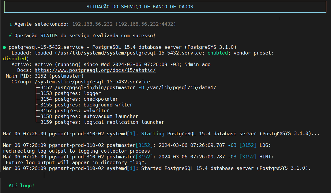 status do cluster