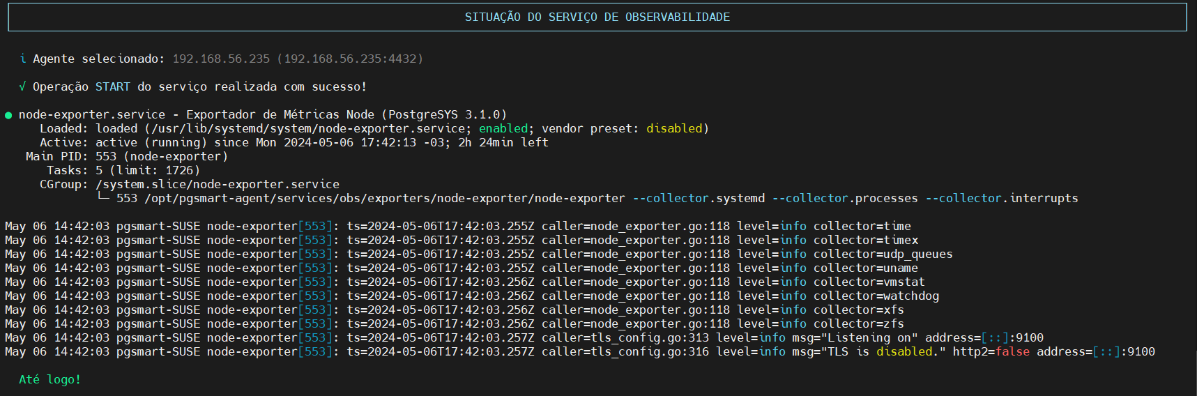 inicializa exporter node