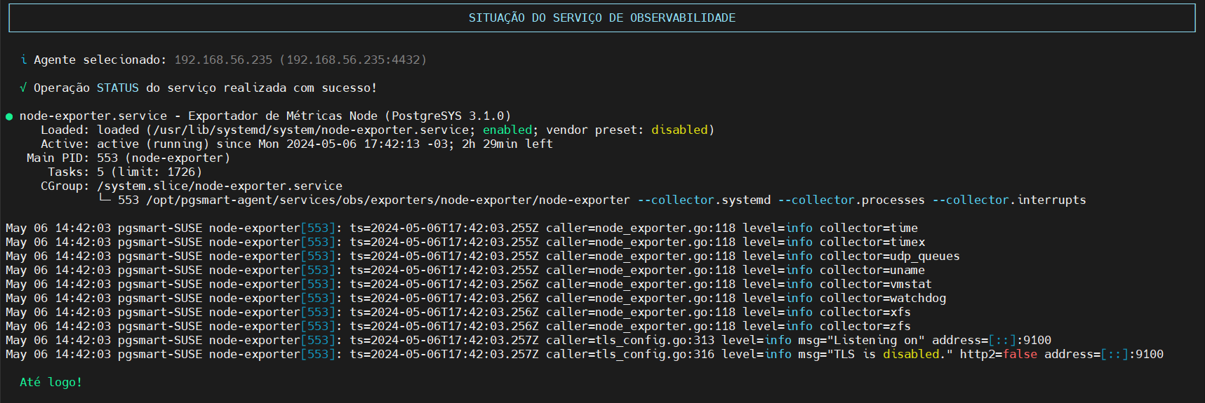 status exporter node