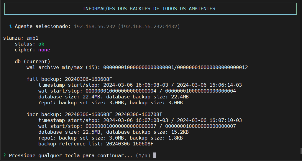 detalhes do _backup_