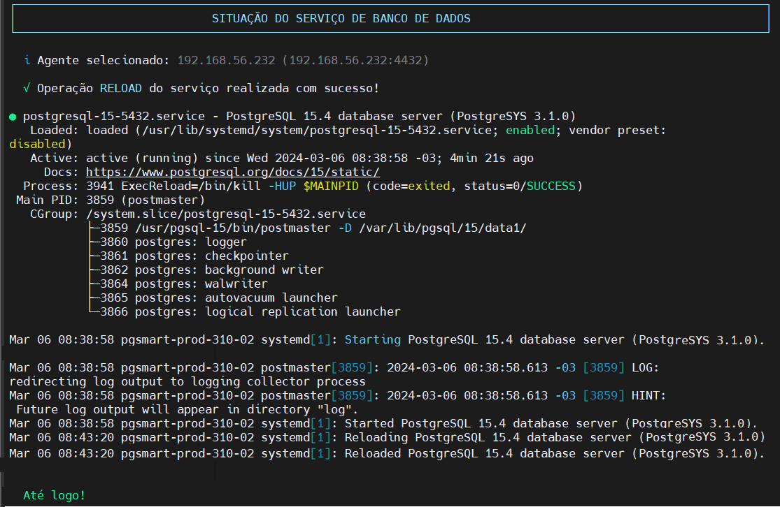 reload cluster