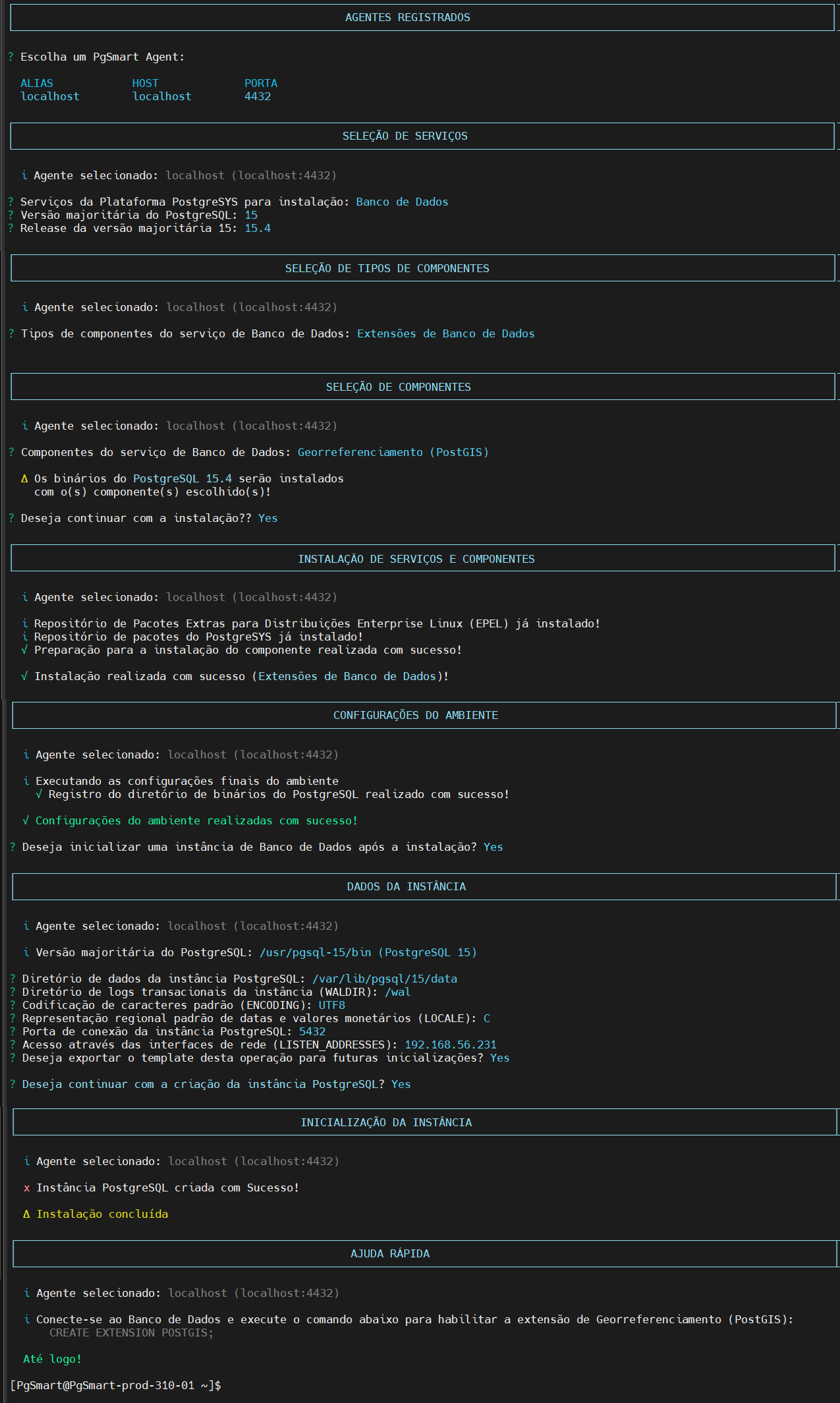 Figure 4 - Extension Installation - Interactive