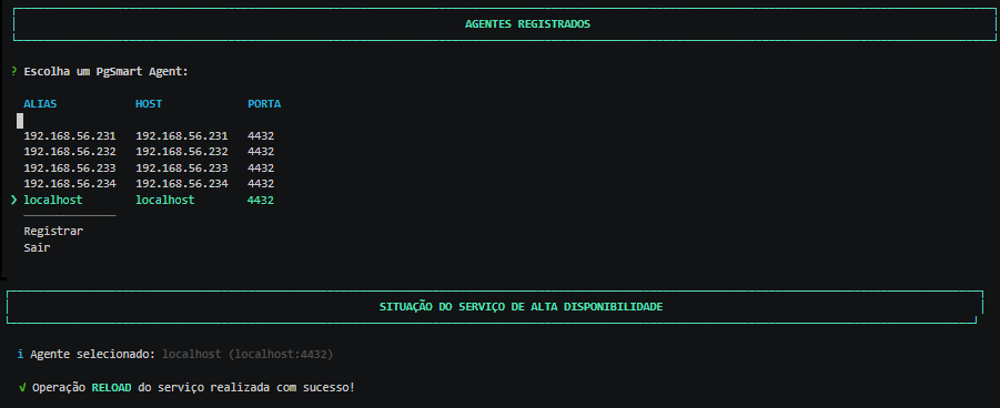 Figure 6 - High Availability - Agent - Reload