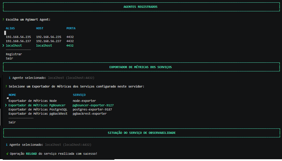 Figure 5 - Metrics Exporter - PgBouncer - Reload
