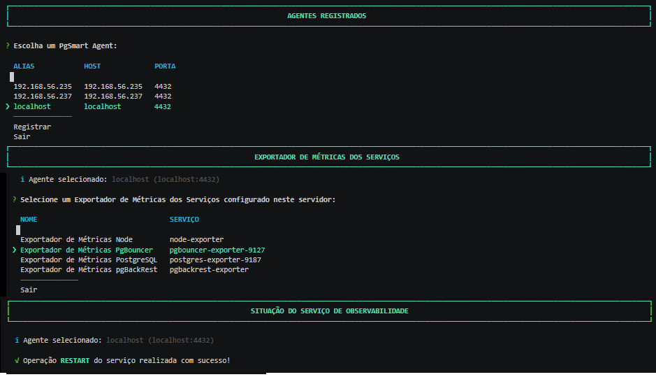Figure 4 - Metrics Exporter - PgBouncer - Restart