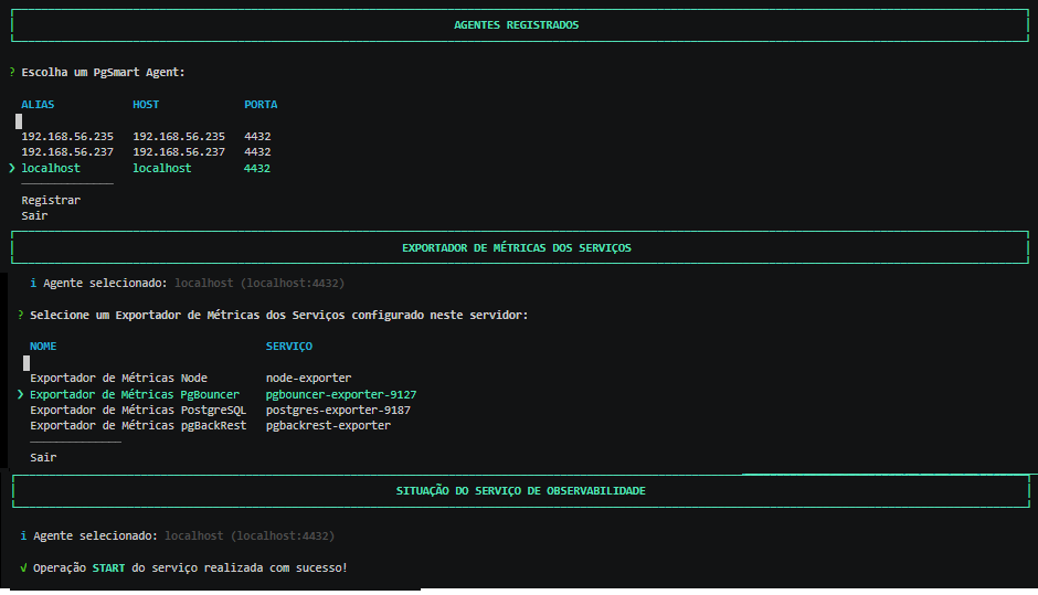 Figure 2 - Metrics Exporter - PgBouncer - Start