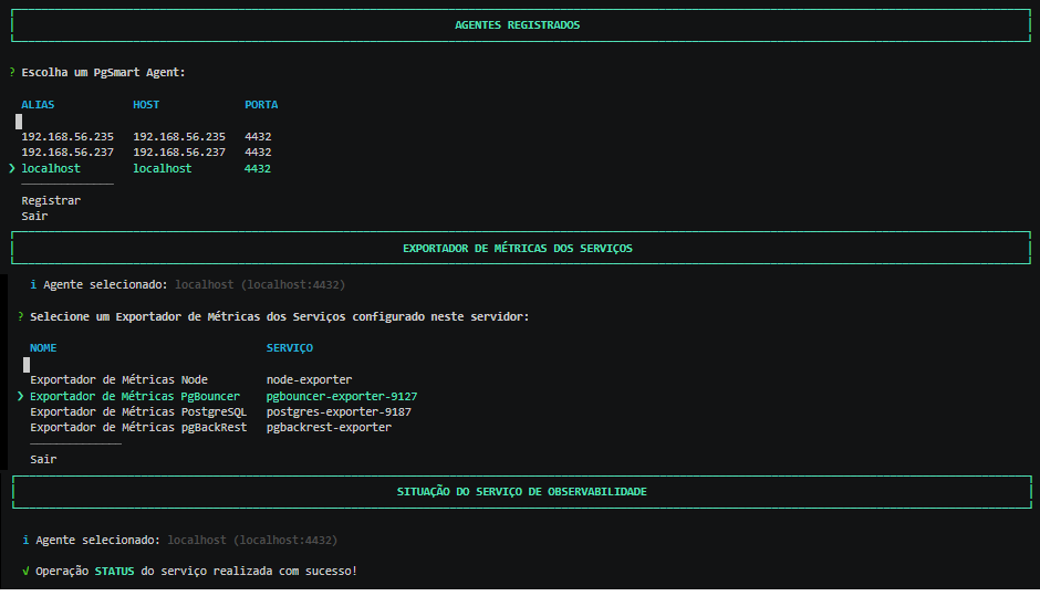 Figure 1 - Metrics Exporter - PgBouncer - Status