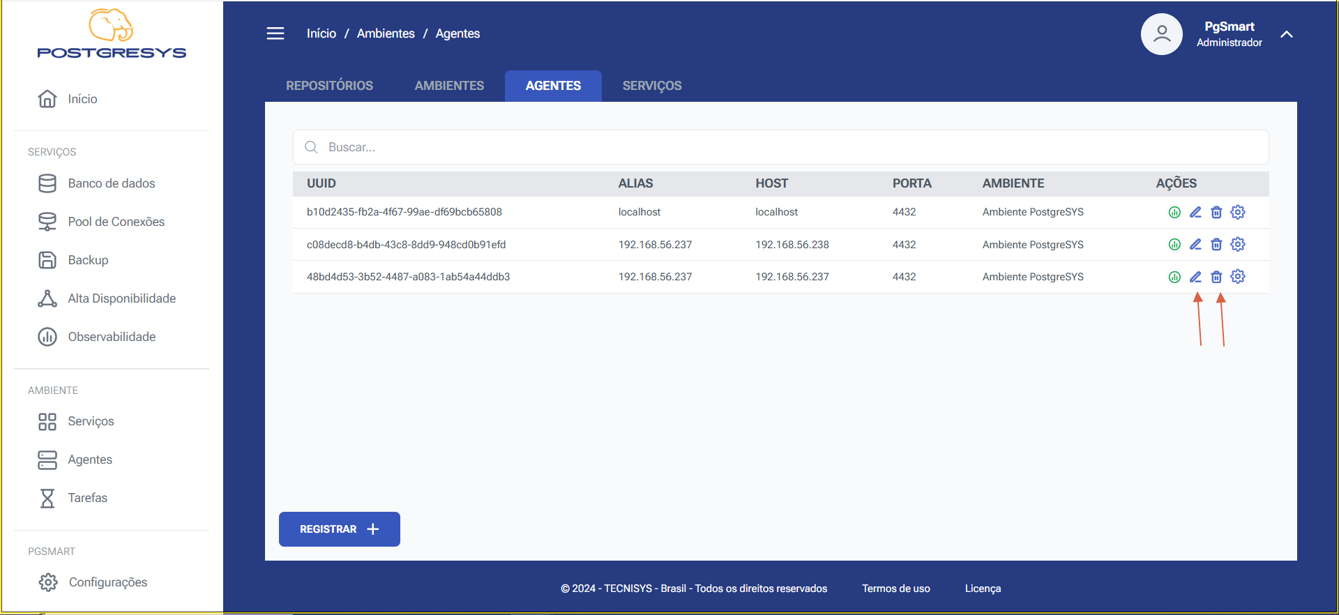 Figure 1 - Configure Agents - Option Selection