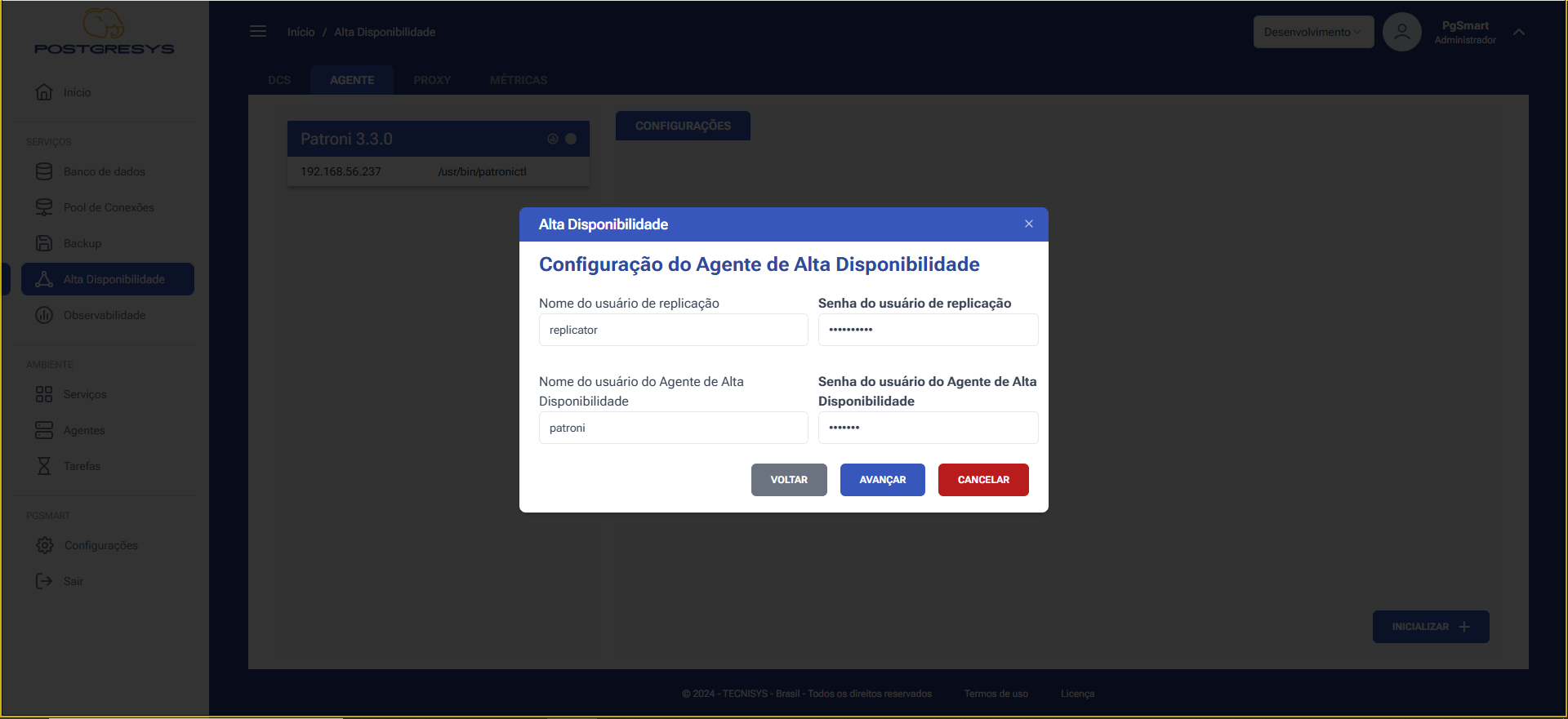 Figure 5 - High Availability Agent Configuration - Replication User