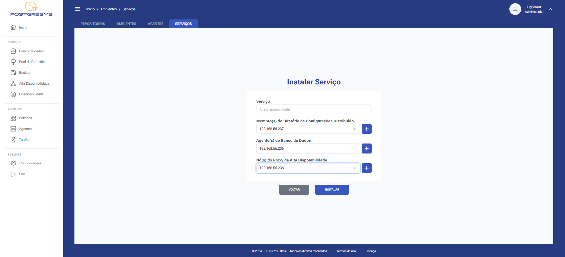 Figure 2 - High Availability Service Installation - Agent Identification