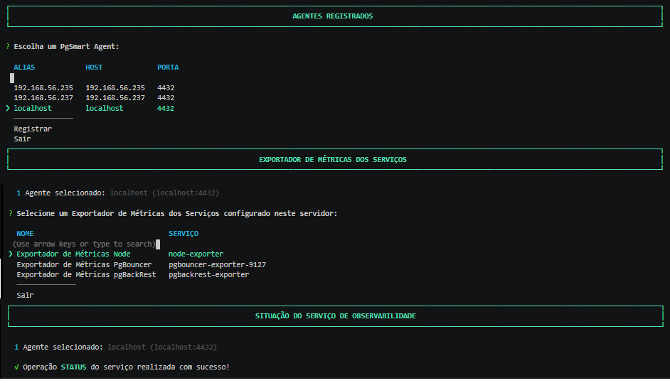Figura 1 - Exportador de Métricas - Node - Status
