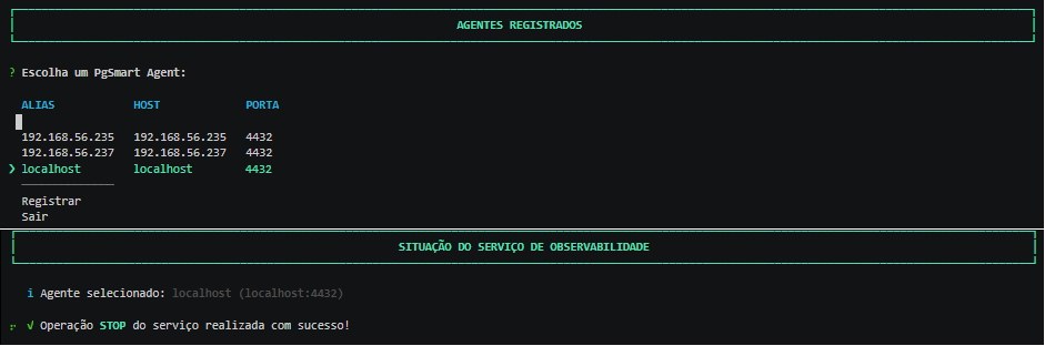 Figura 3 - Exportador de Métricas - indicator - Parada