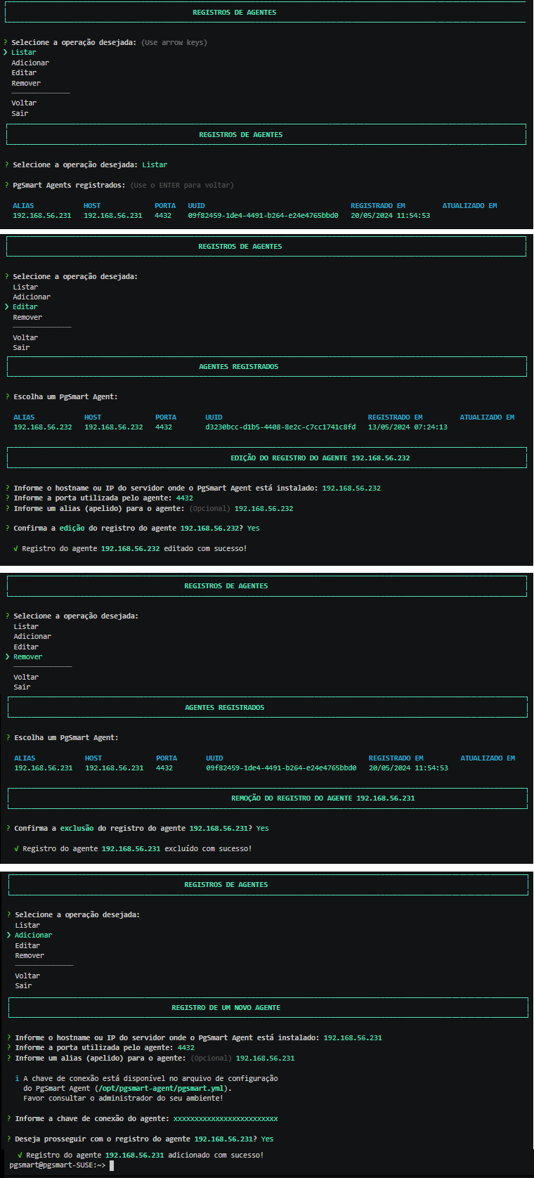 Figura 1 - PgSmart - Configura Agente
