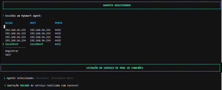Figura 5 - Pool de Conexões - Recarga