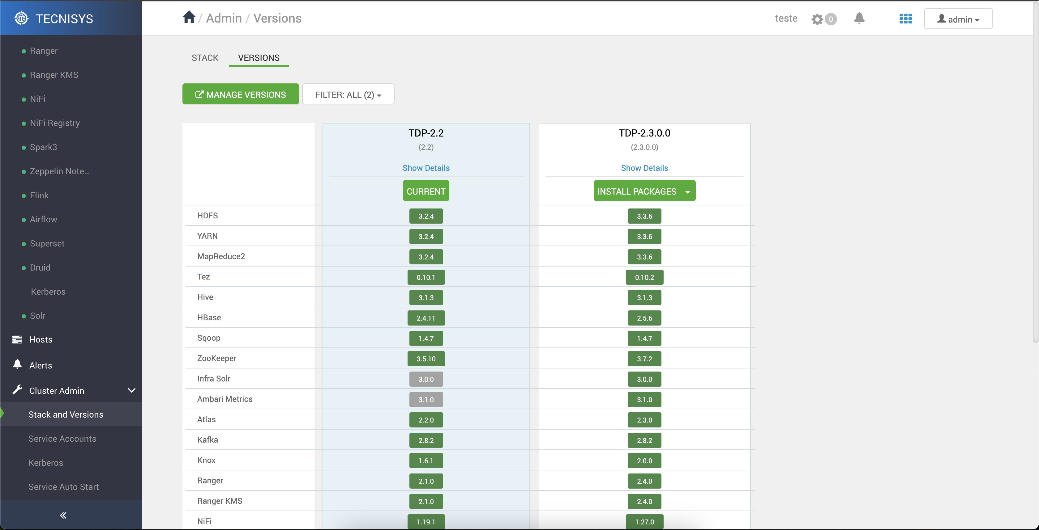 Figure 4 - New version available