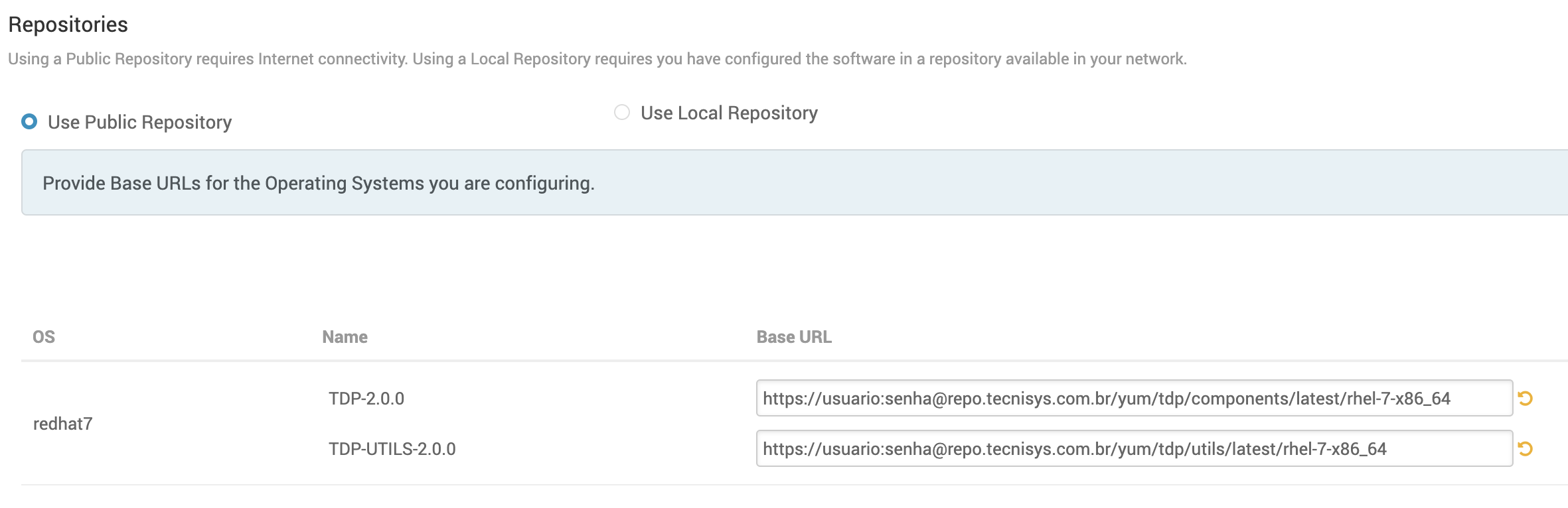 Figure 5 - Package Repositories