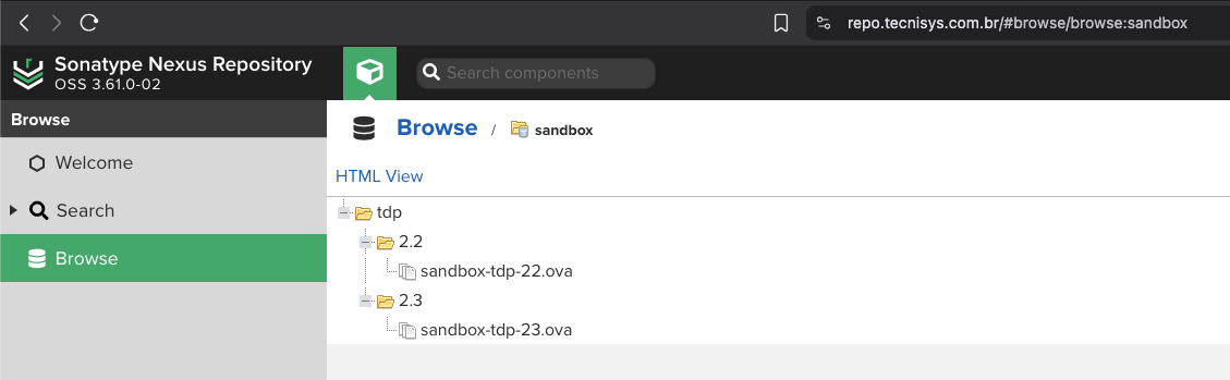 Figure 1 - Tecnisys Public Package Repository