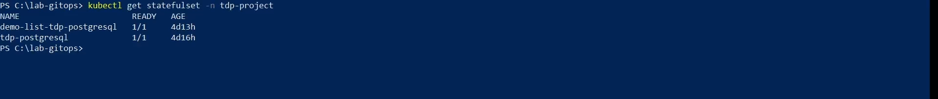 Figure 3 - Verify StatefulSets