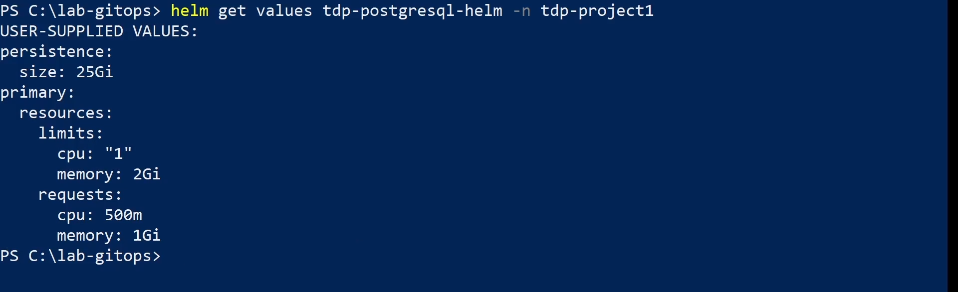 Figure 4 - Verify configured values