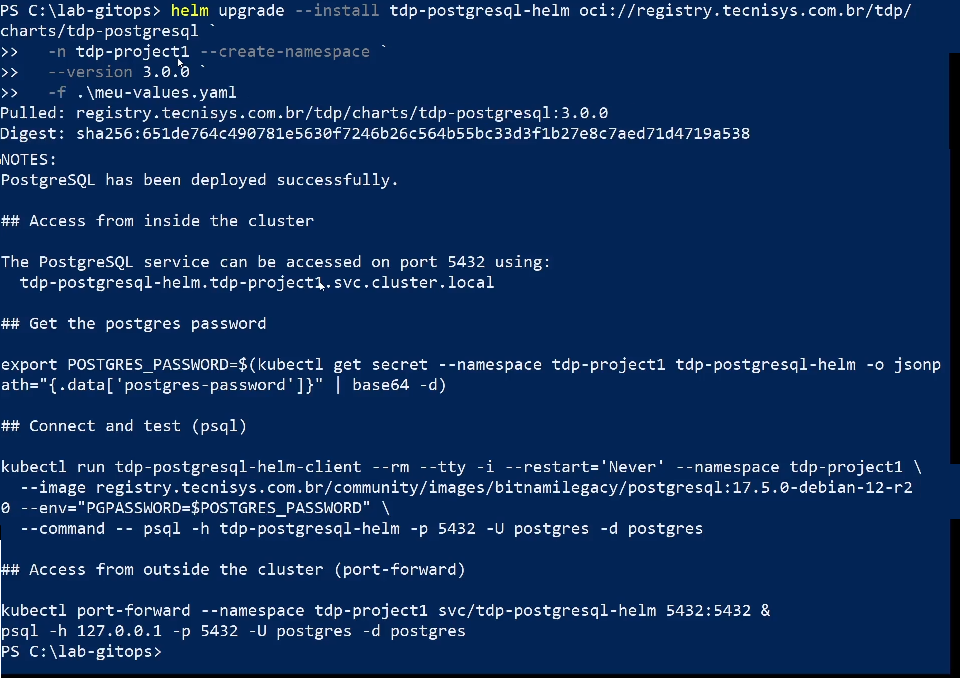 Figure 3 - Apply the configuration file