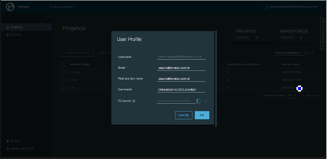 Figure 2 – CLI Secret capture