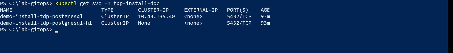 Figure 3 – Get svc