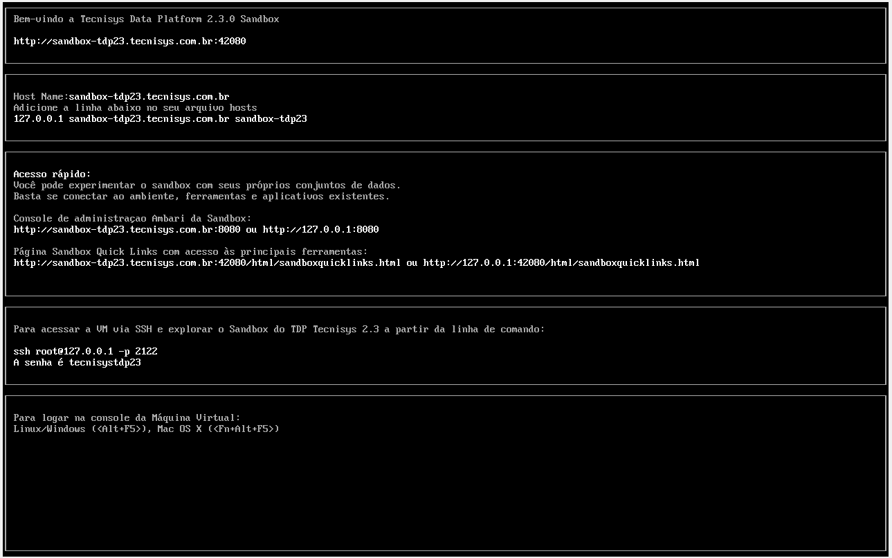 Figura 6 - SandBox pronta para uso