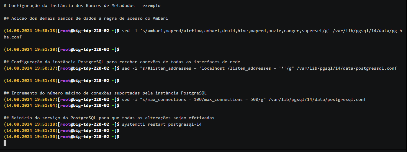 Figura 8 - Configuração dos Metadados