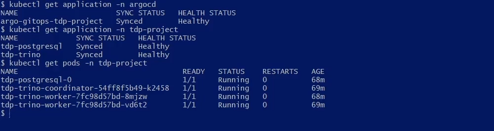 Figura 5 - Acompanhar o status das Applications